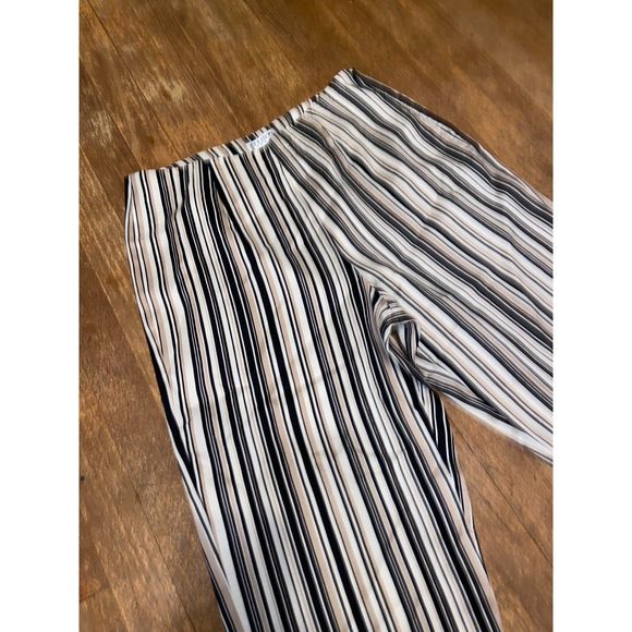 Allison Taylor Vintage 90's Striped Straight Leg Pants - 6 - Picture 2 of 5